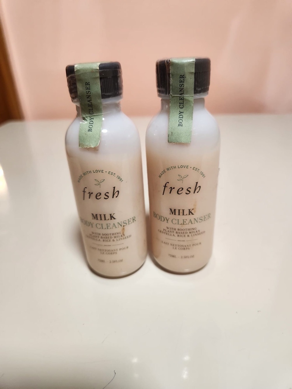 Philosophy Fresh Milk Body Wash,Centella Rice Linseed Soothing Fresh set of 2